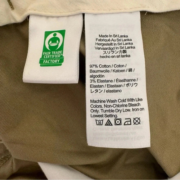 J Crew Bowery Slim Fit Dress Pants Trousers stretch Chino Tan W32x32 - Picture 7 of 8
